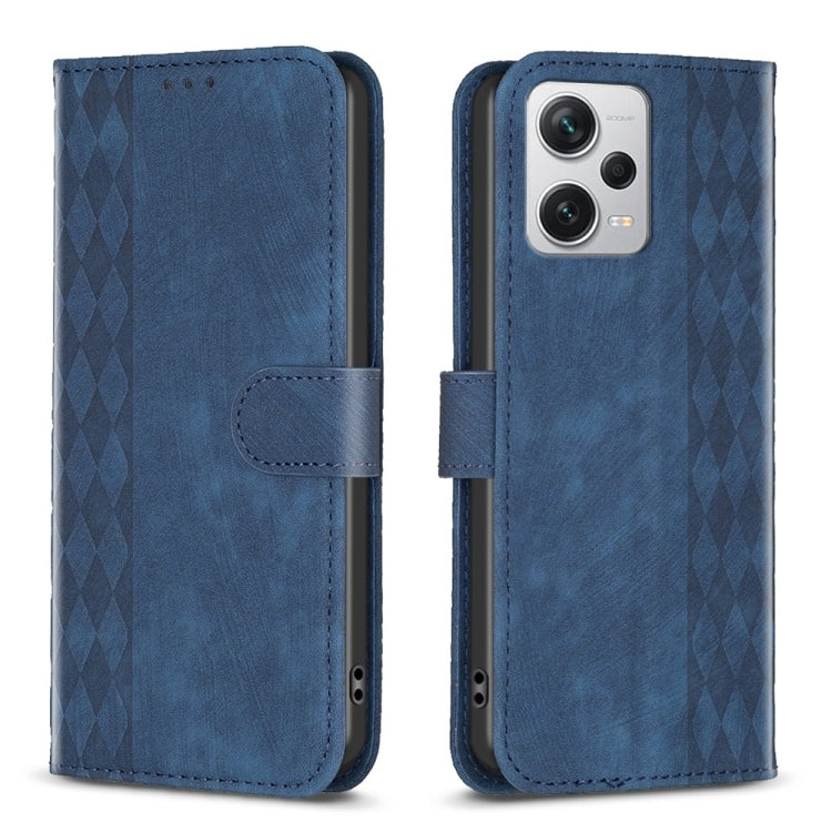 Plaid Embossed Leather Phone Case, For Xiaomi Redmi Note 12S 4G / Note 11, For Xiaomi Redmi Note 12 4G Global, For Xiaomi Civi 3 5G, For Xiaomi Redmi A1 / A1+, For Xiaomi Redmi Note 12 Pro+ Global, For Xiaomi Redmi Note 12 Pro Global                   ...