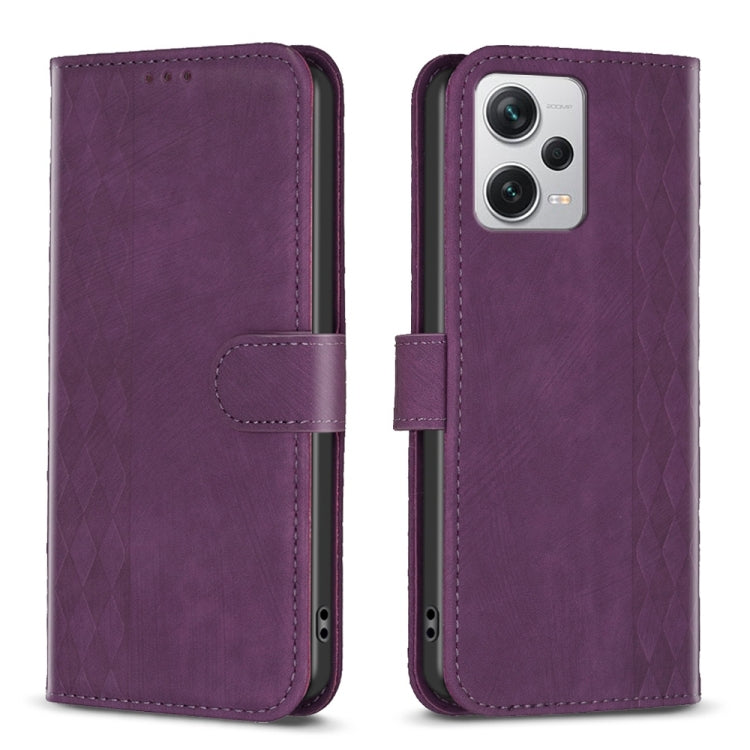 Plaid Embossed Leather Phone Case, For Xiaomi Redmi Note 12S 4G / Note 11, For Xiaomi Redmi Note 12 4G Global, For Xiaomi Civi 3 5G, For Xiaomi Redmi A1 / A1+, For Xiaomi Redmi Note 12 Pro+ Global, For Xiaomi Redmi Note 12 Pro Global                   ...