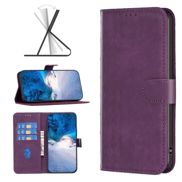 Plaid Embossed Leather Phone Case, For Xiaomi Redmi Note 12S 4G / Note 11, For Xiaomi Redmi Note 12 4G Global, For Xiaomi Civi 3 5G, For Xiaomi Redmi A1 / A1+, For Xiaomi Redmi Note 12 Pro+ Global, For Xiaomi Redmi Note 12 Pro Global                   ...