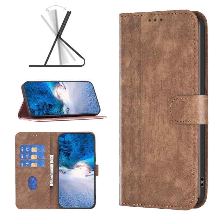 Plaid Embossed Leather Phone Case, For Xiaomi Redmi Note 13 Pro 4G Global, For Xiaomi Poco M6 Pro 4G, For Xiaomi Redmi Note 13 4G Global, For Xiaomi Redmi Note 13, For Xiaomi Redmi 13C, For Xiaomi Redmi Note 13 Pro+ 5G, For Xiaomi Redmi Note 13 Pro 5G�...
