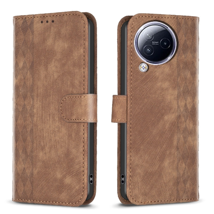 Plaid Embossed Leather Phone Case, For Xiaomi Redmi Note 12S 4G / Note 11, For Xiaomi Redmi Note 12 4G Global, For Xiaomi Civi 3 5G, For Xiaomi Redmi A1 / A1+, For Xiaomi Redmi Note 12 Pro+ Global, For Xiaomi Redmi Note 12 Pro Global                   ...