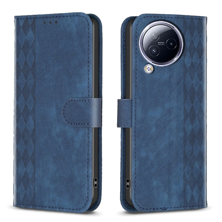 Plaid Embossed Leather Phone Case, For Xiaomi Redmi Note 12S 4G / Note 11, For Xiaomi Redmi Note 12 4G Global, For Xiaomi Civi 3 5G, For Xiaomi Redmi A1 / A1+, For Xiaomi Redmi Note 12 Pro+ Global, For Xiaomi Redmi Note 12 Pro Global                   ...