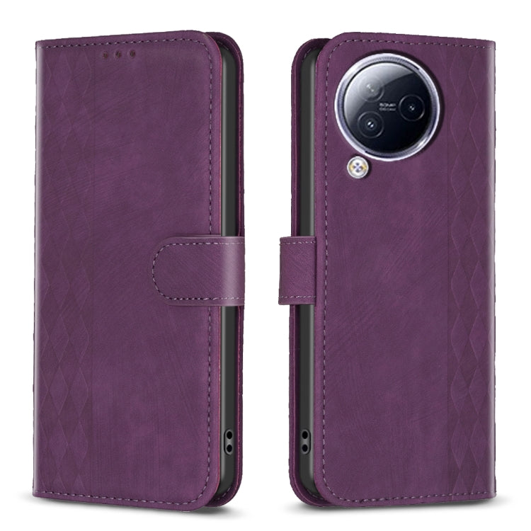 Plaid Embossed Leather Phone Case, For Xiaomi Redmi Note 12S 4G / Note 11, For Xiaomi Redmi Note 12 4G Global, For Xiaomi Civi 3 5G, For Xiaomi Redmi A1 / A1+, For Xiaomi Redmi Note 12 Pro+ Global, For Xiaomi Redmi Note 12 Pro Global                   ...