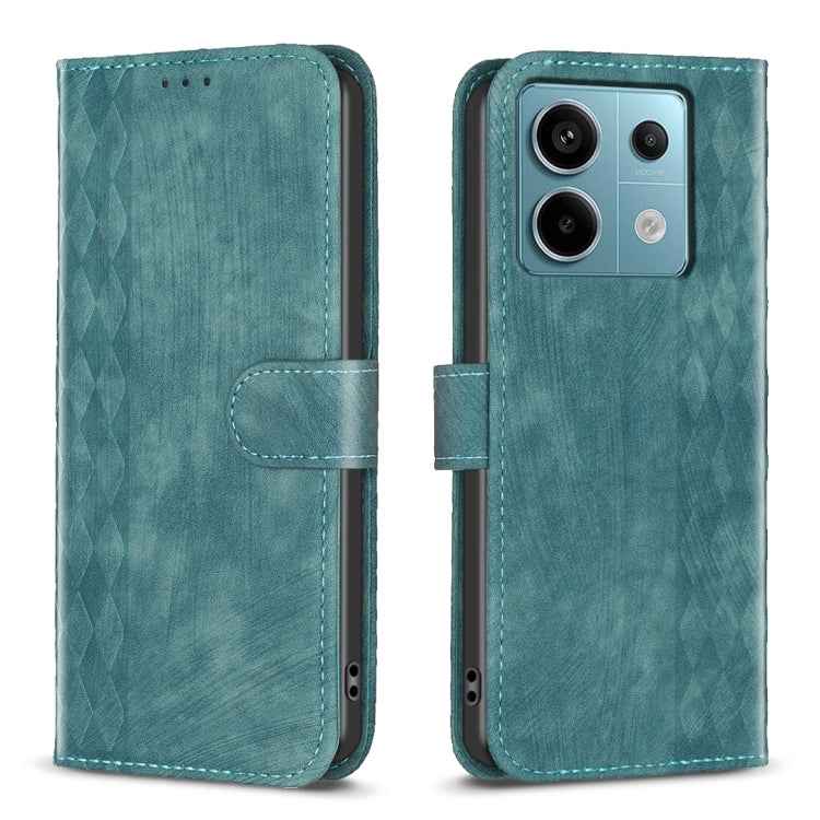 Plaid Embossed Leather Phone Case, For Xiaomi Redmi Note 13 Pro 4G Global, For Xiaomi Poco M6 Pro 4G, For Xiaomi Redmi Note 13 4G Global, For Xiaomi Redmi Note 13, For Xiaomi Redmi 13C, For Xiaomi Redmi Note 13 Pro+ 5G, For Xiaomi Redmi Note 13 Pro 5G�...
