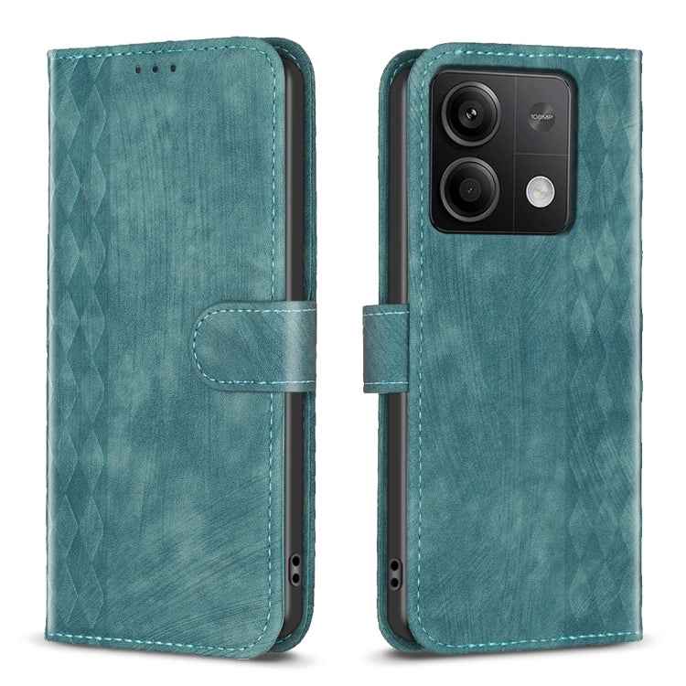 Plaid Embossed Leather Phone Case, For Xiaomi Redmi Note 13 Pro 4G Global, For Xiaomi Poco M6 Pro 4G, For Xiaomi Redmi Note 13 4G Global, For Xiaomi Redmi Note 13, For Xiaomi Redmi 13C, For Xiaomi Redmi Note 13 Pro+ 5G, For Xiaomi Redmi Note 13 Pro 5G�...
