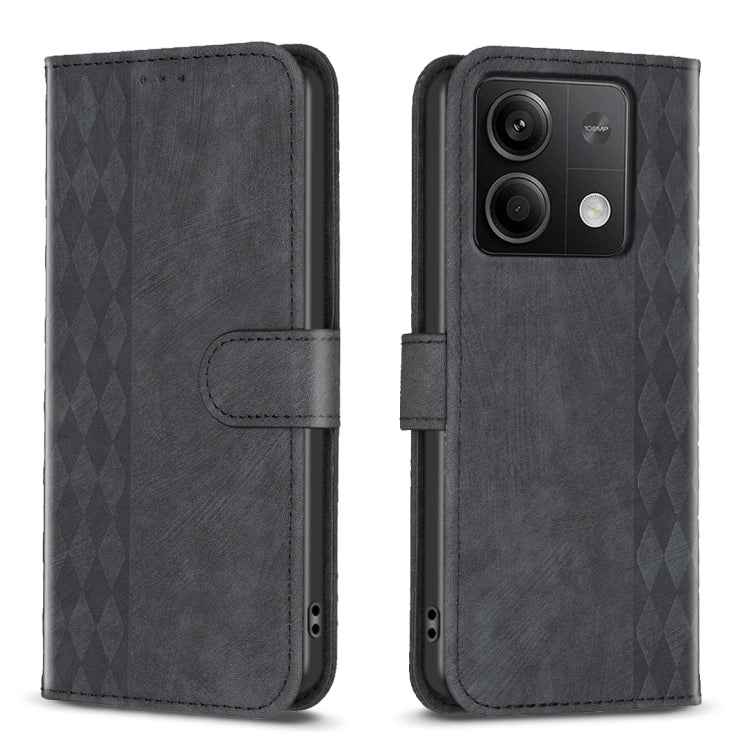 Plaid Embossed Leather Phone Case, For Xiaomi Redmi Note 13 Pro 4G Global, For Xiaomi Poco M6 Pro 4G, For Xiaomi Redmi Note 13 4G Global, For Xiaomi Redmi Note 13, For Xiaomi Redmi 13C, For Xiaomi Redmi Note 13 Pro+ 5G, For Xiaomi Redmi Note 13 Pro 5G�...