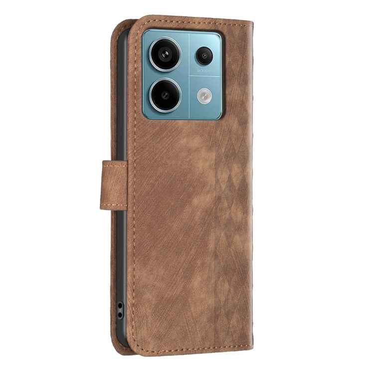 Plaid Embossed Leather Phone Case, For Xiaomi Redmi Note 13 Pro 4G Global, For Xiaomi Poco M6 Pro 4G, For Xiaomi Redmi Note 13 4G Global, For Xiaomi Redmi Note 13, For Xiaomi Redmi 13C, For Xiaomi Redmi Note 13 Pro+ 5G, For Xiaomi Redmi Note 13 Pro 5G�...