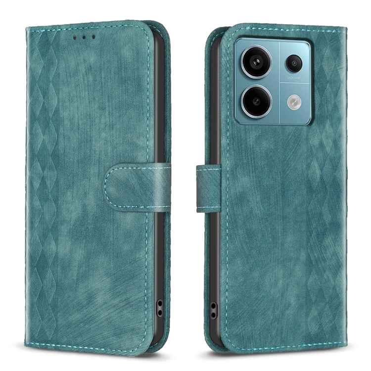 Plaid Embossed Leather Phone Case, For Xiaomi Redmi Note 13 Pro 4G Global, For Xiaomi Poco M6 Pro 4G, For Xiaomi Redmi Note 13 4G Global, For Xiaomi Redmi Note 13, For Xiaomi Redmi 13C, For Xiaomi Redmi Note 13 Pro+ 5G, For Xiaomi Redmi Note 13 Pro 5G�...