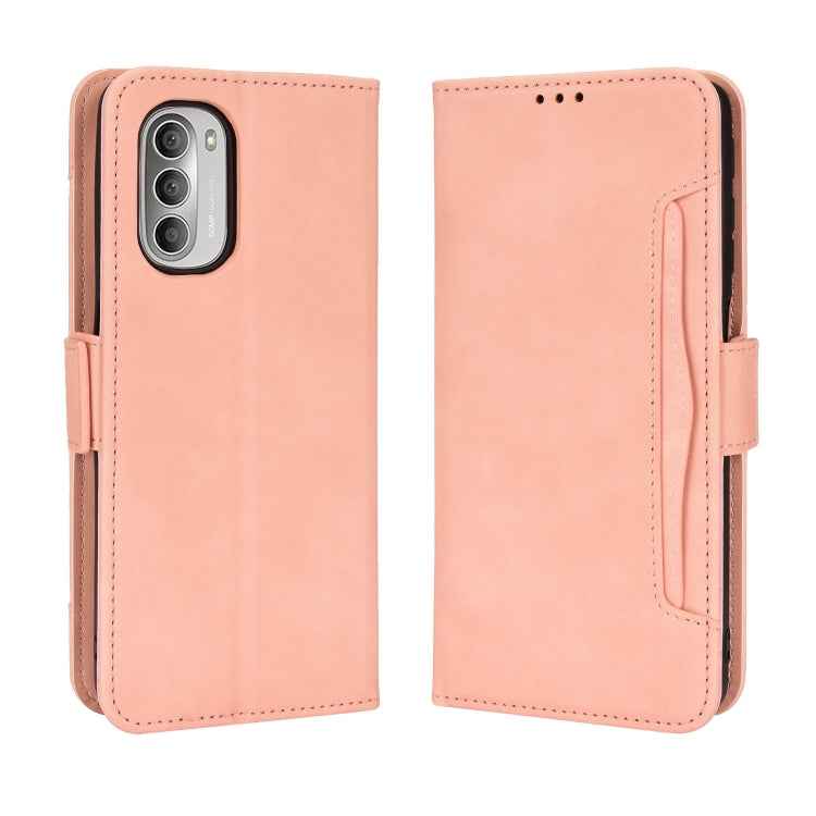 Skin Feel Calf Texture Card Slots Leather Phone Case, For Motorola Moto G52J 5G