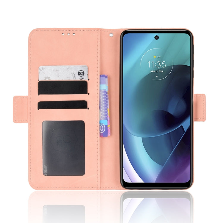 Skin Feel Calf Texture Card Slots Leather Phone Case, For Motorola Moto G52J 5G