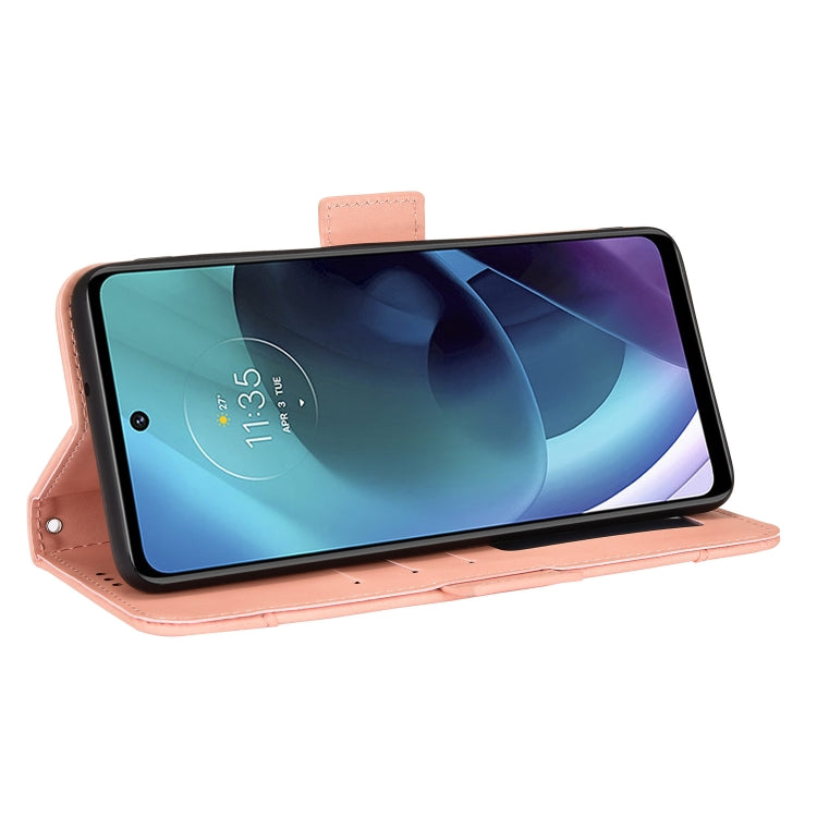 Skin Feel Calf Texture Card Slots Leather Phone Case, For Motorola Moto G52J 5G