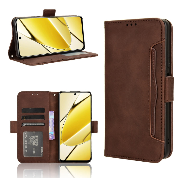 Skin Feel Calf Texture Card Slots Leather Phone Case, For Realme 12 / 12x 5G, For Realme Narzo 70 Pro 5G, For Realme 12+ 5G, For Realme Note 50 4G, For Realme 12 Pro / 12 Pro+ 5G, For Realme C67 4G, For Realme 11 4G Foreign, For Realme GT5 5G          ...