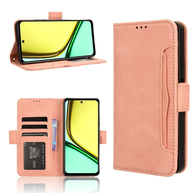 Skin Feel Calf Texture Card Slots Leather Phone Case, For Realme 12 / 12x 5G, For Realme Narzo 70 Pro 5G, For Realme 12+ 5G, For Realme Note 50 4G, For Realme 12 Pro / 12 Pro+ 5G, For Realme C67 4G, For Realme 11 4G Foreign, For Realme GT5 5G          ...