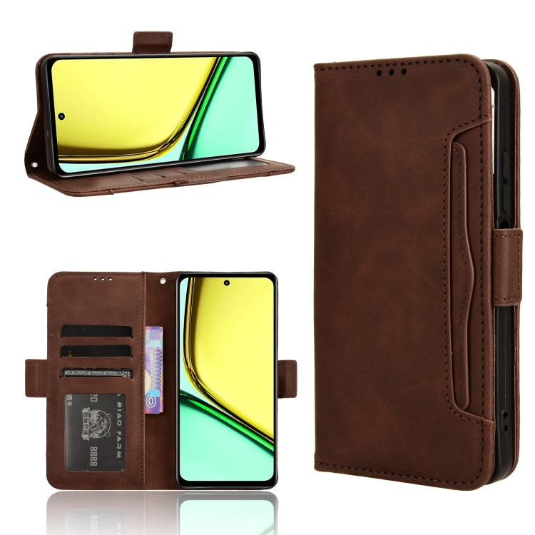 Skin Feel Calf Texture Card Slots Leather Phone Case, For Realme 12 / 12x 5G, For Realme Narzo 70 Pro 5G, For Realme 12+ 5G, For Realme Note 50 4G, For Realme 12 Pro / 12 Pro+ 5G, For Realme C67 4G, For Realme 11 4G Foreign, For Realme GT5 5G          ...