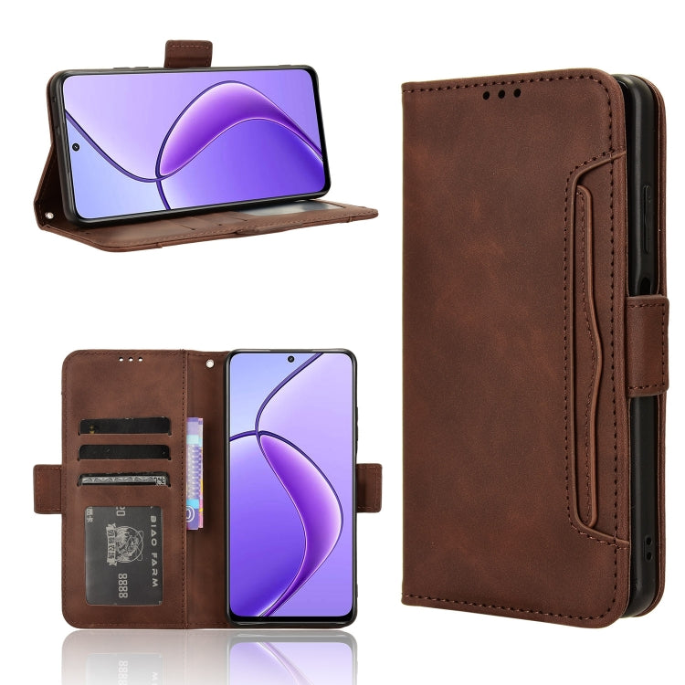 Skin Feel Calf Texture Card Slots Leather Phone Case, For Realme 12 / 12x 5G, For Realme Narzo 70 Pro 5G, For Realme 12+ 5G, For Realme Note 50 4G, For Realme 12 Pro / 12 Pro+ 5G, For Realme C67 4G, For Realme 11 4G Foreign, For Realme GT5 5G          ...