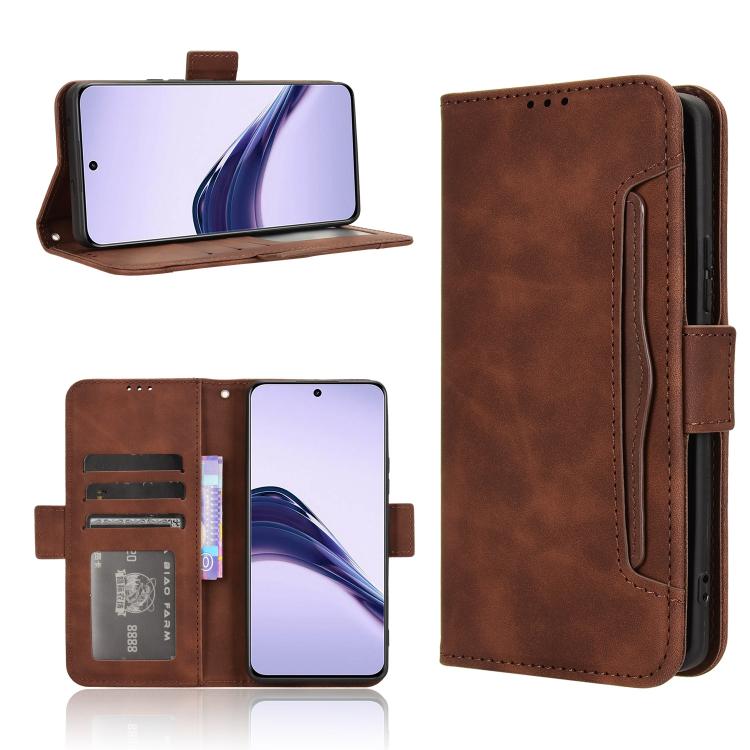 Skin Feel Calf Texture Card Slots Leather Phone Case, For Realme 14 Pro 5G, For Realme C75 4G, For Realme GT 7 Pro 5G, For Realme 13+ 5G Global, For Realme 13 Pro 5G / 13 Pro+ 5G, For Realme GT 6 / GT 6T / GT Neo6                                       ...