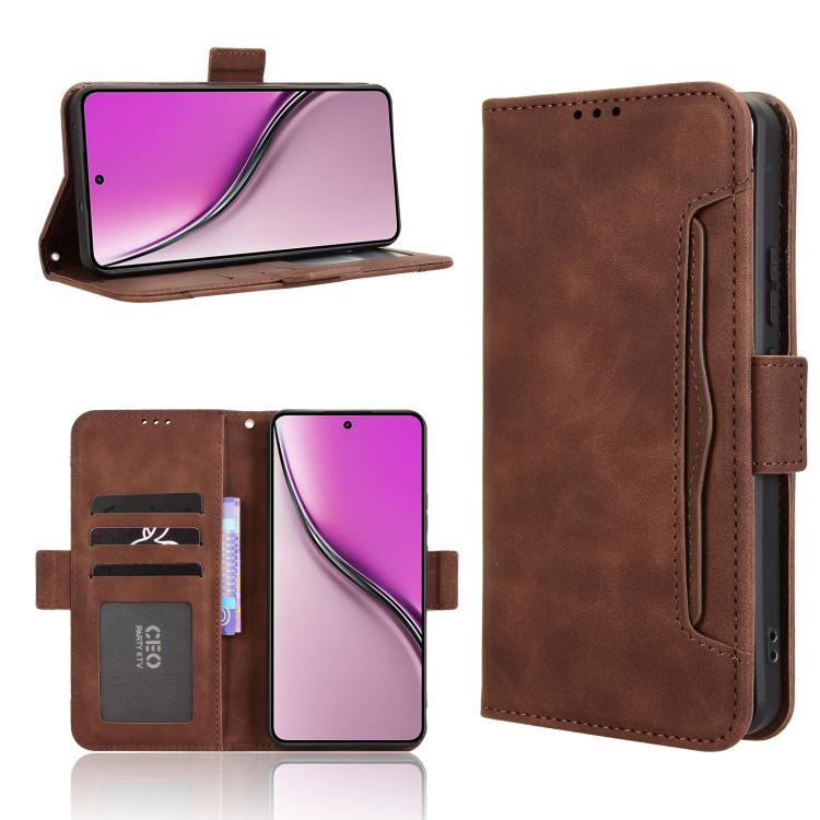 Skin Feel Calf Texture Card Slots Leather Phone Case, For Realme C71 4G, For Realme GT 7 5G, For Realme 14x 5G Malaysia / V70, For Realme 14 5G, For Realme P3 Ultra 5G, For Realme P3 5G / Neo7x 5G, For Realme 14 Pro Lite 5G, For Realme P3 Pro 5G       ...