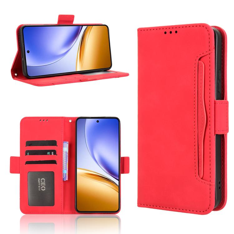 Skin Feel Calf Texture Card Slots Leather Phone Case, For Realme C71 4G, For Realme GT 7 5G, For Realme 14x 5G Malaysia / V70, For Realme 14 5G, For Realme P3 Ultra 5G, For Realme P3 5G / Neo7x 5G, For Realme 14 Pro Lite 5G, For Realme P3 Pro 5G       ...