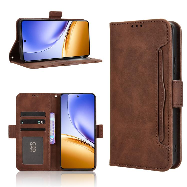 Skin Feel Calf Texture Card Slots Leather Phone Case, For Realme C71 4G, For Realme GT 7 5G, For Realme 14x 5G Malaysia / V70, For Realme 14 5G, For Realme P3 Ultra 5G, For Realme P3 5G / Neo7x 5G, For Realme 14 Pro Lite 5G, For Realme P3 Pro 5G       ...