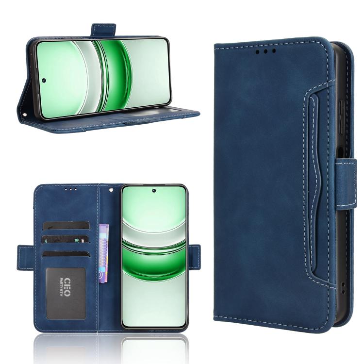 Skin Feel Calf Texture Card Slots Leather Phone Case, For Realme C71 4G, For Realme GT 7 5G, For Realme 14x 5G Malaysia / V70, For Realme 14 5G, For Realme P3 Ultra 5G, For Realme P3 5G / Neo7x 5G, For Realme 14 Pro Lite 5G, For Realme P3 Pro 5G       ...