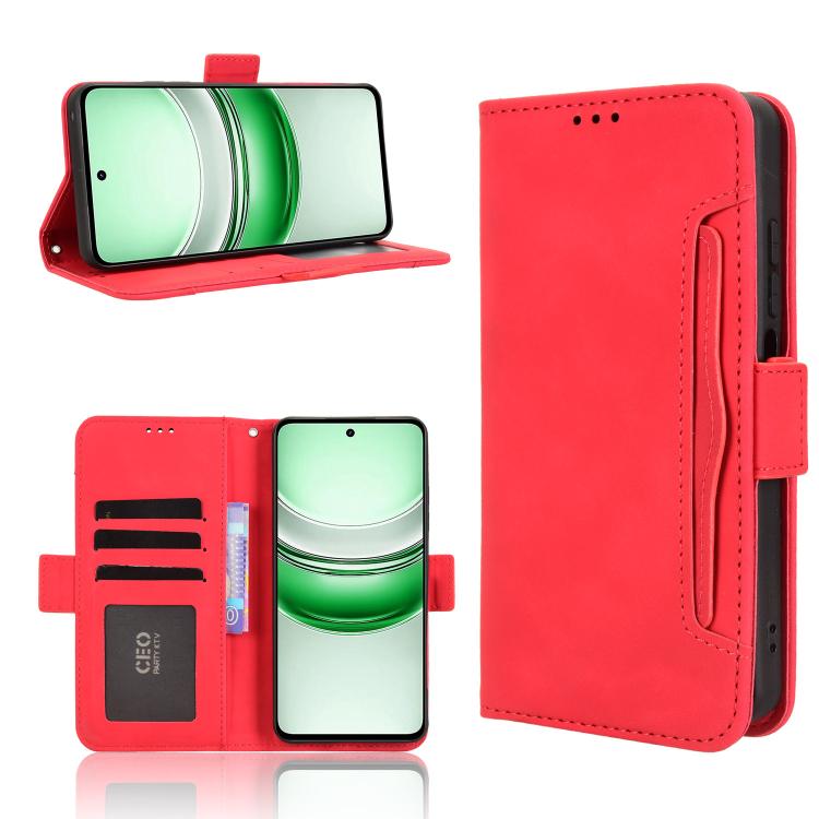 Skin Feel Calf Texture Card Slots Leather Phone Case, For Realme C71 4G, For Realme GT 7 5G, For Realme 14x 5G Malaysia / V70, For Realme 14 5G, For Realme P3 Ultra 5G, For Realme P3 5G / Neo7x 5G, For Realme 14 Pro Lite 5G, For Realme P3 Pro 5G       ...