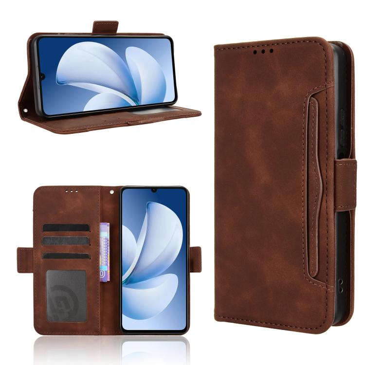 Skin Feel Calf Texture Card Slots Leather Phone Case, For Realme P4x 5G, For Realme 15x 5G India / C85 5G, For Realme C85 Pro 4G, For Realme P4 Pro 5G, For Realme P4 5G, For Realme 15T 5G, For Realme C71 4G India / Note 70T 4G                          ...