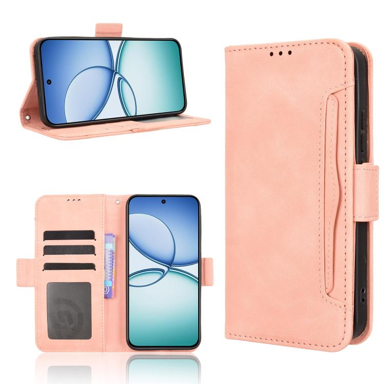 Skin Feel Calf Texture Card Slots Leather Phone Case, For Realme P4x 5G, For Realme 15x 5G India / C85 5G, For Realme C85 Pro 4G, For Realme P4 Pro 5G, For Realme P4 5G, For Realme 15T 5G, For Realme C71 4G India / Note 70T 4G                          ...