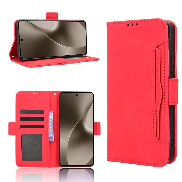 Skin Feel Calf Texture Card Slots Leather Phone Case, For Realme C85 Pro 4G, For Realme P4 Pro 5G, For Realme P4 5G, For Realme 15T 5G, For Realme C71 4G India / Note 70T 4G, For Realme 15 5G / 15 Pro 5G, For Realme 15 SEA, For Realme C71 4G           ...
