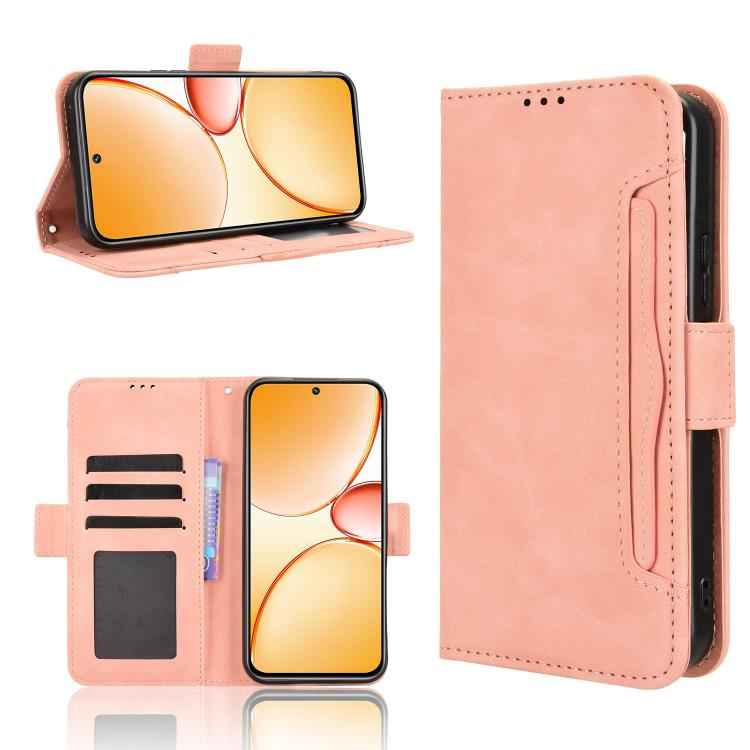 Skin Feel Calf Texture Card Slots Leather Phone Case, For Realme P4x 5G, For Realme 15x 5G India / C85 5G, For Realme C85 Pro 4G, For Realme P4 Pro 5G, For Realme P4 5G, For Realme 15T 5G, For Realme C71 4G India / Note 70T 4G                          ...