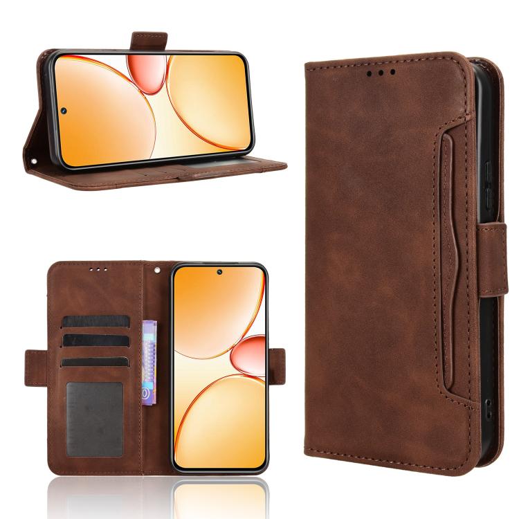 Skin Feel Calf Texture Card Slots Leather Phone Case, For Realme C85 Pro 4G, For Realme P4 Pro 5G, For Realme P4 5G, For Realme 15T 5G, For Realme C71 4G India / Note 70T 4G, For Realme 15 5G / 15 Pro 5G, For Realme 15 SEA, For Realme C71 4G           ...