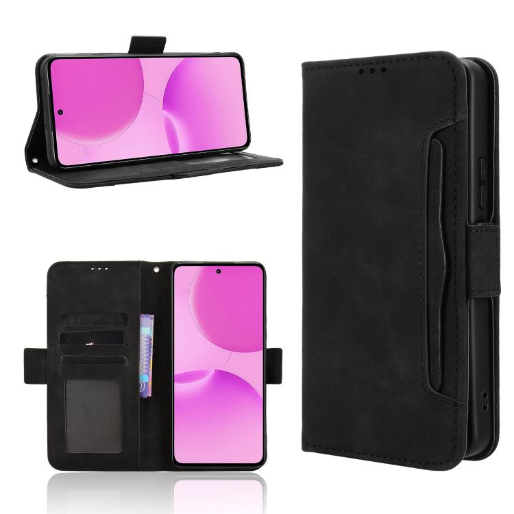 Skin Feel Calf Texture Card Slots Leather Phone Case, For Realme P4x 5G, For Realme 15x 5G India / C85 5G, For Realme C85 Pro 4G, For Realme P4 Pro 5G, For Realme P4 5G, For Realme 15T 5G, For Realme C71 4G India / Note 70T 4G                          ...
