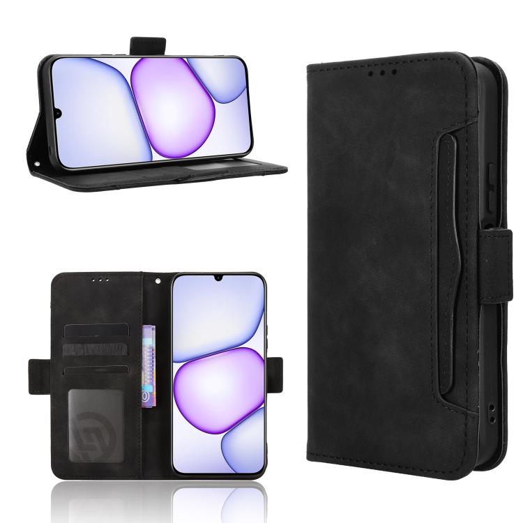 Skin Feel Calf Texture Card Slots Leather Phone Case, For Realme 16T 5G, For Realme C100i 4G / C100x 4G, For Realme C100 4G, For Realme C83 5G / P4 Lite 5G, For Realme P4 Power 5G, For Realme Note 80 4G, For Realme 16 5G, For Realme 16 Pro+ 5G         ...