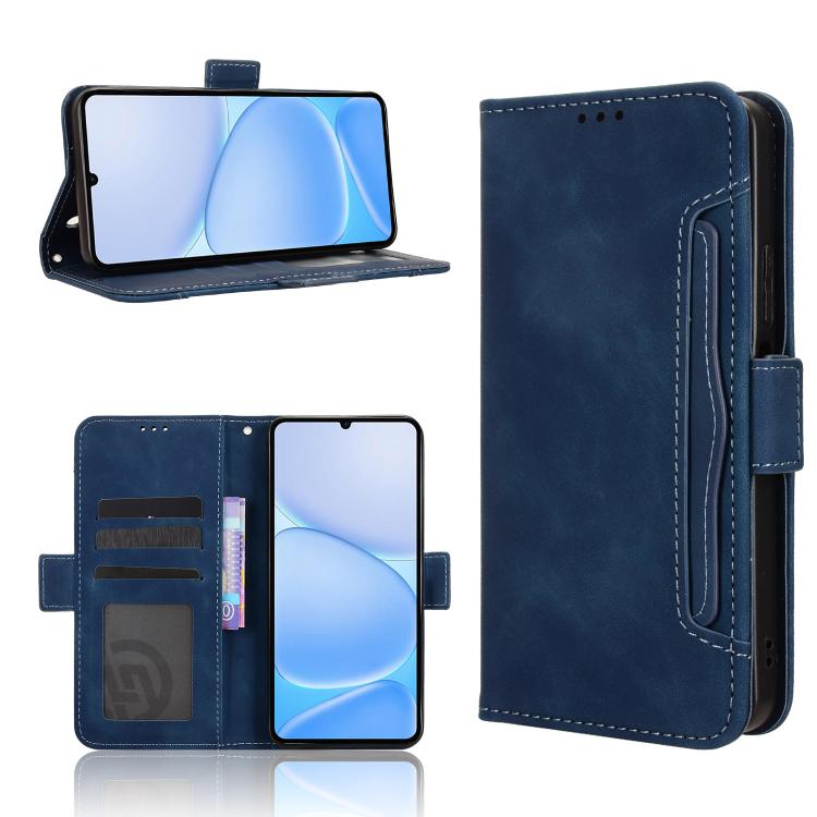 Skin Feel Calf Texture Card Slots Leather Phone Case, For Realme C100 4G, For Realme C83 5G / P4 Lite 5G, For Realme P4 Power 5G, For Realme Note 80 4G, For Realme 16 5G, For Realme 16 Pro+ 5G, For Realme 16 Pro 5G, For Realme P4x 5G                   ...