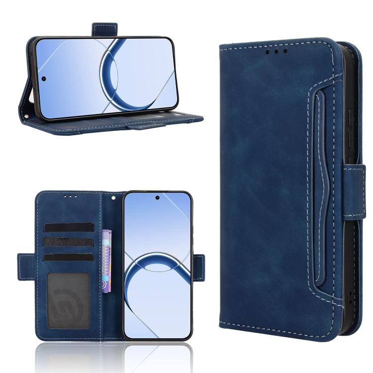Skin Feel Calf Texture Card Slots Leather Phone Case, For Realme C100 4G, For Realme C83 5G / P4 Lite 5G, For Realme P4 Power 5G, For Realme Note 80 4G, For Realme 16 5G, For Realme 16 Pro+ 5G, For Realme 16 Pro 5G, For Realme P4x 5G                   ...