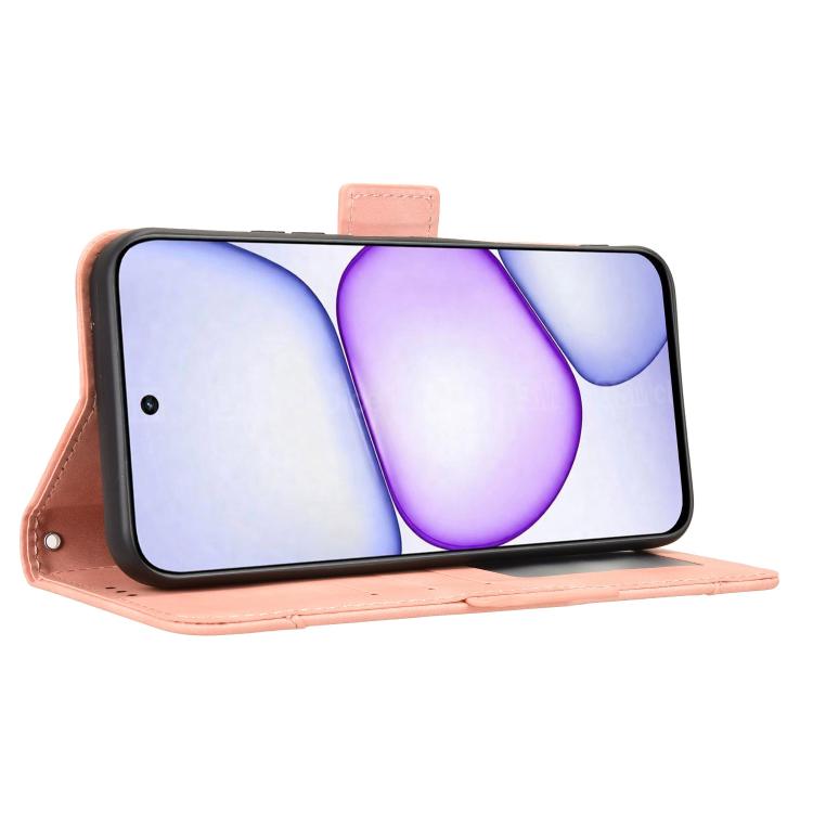 Skin Feel Calf Texture Card Slots Leather Phone Case, For Realme C100 4G, For Realme C83 5G / P4 Lite 5G, For Realme P4 Power 5G, For Realme Note 80 4G, For Realme 16 5G, For Realme 16 Pro+ 5G, For Realme 16 Pro 5G, For Realme P4x 5G                   ...