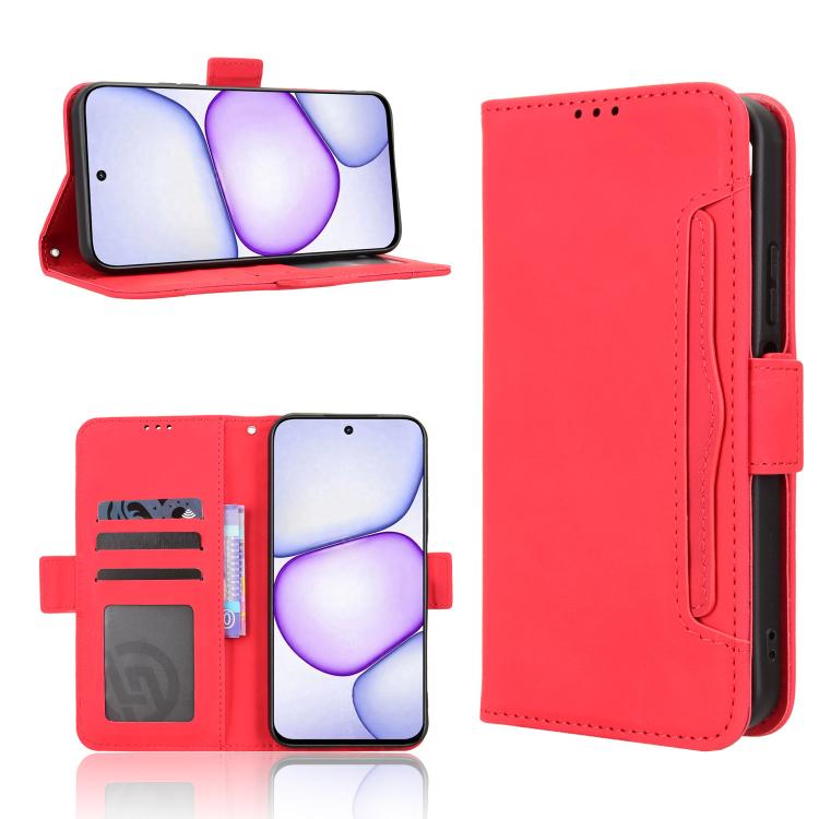 Skin Feel Calf Texture Card Slots Leather Phone Case, For Realme 16T 5G, For Realme C100i 4G / C100x 4G, For Realme C100 4G, For Realme C83 5G / P4 Lite 5G, For Realme P4 Power 5G, For Realme Note 80 4G, For Realme 16 5G, For Realme 16 Pro+ 5G         ...