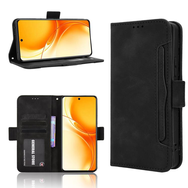 Skin Feel Calf Texture Card Slots Leather Phone Case, For Realme C100 4G, For Realme C83 5G / P4 Lite 5G, For Realme P4 Power 5G, For Realme Note 80 4G, For Realme 16 5G, For Realme 16 Pro+ 5G, For Realme 16 Pro 5G, For Realme P4x 5G                   ...