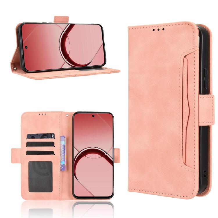 Skin Feel Calf Texture Card Slots Leather Phone Case, For Realme 16T 5G, For Realme C100i 4G / C100x 4G, For Realme C100 4G, For Realme C83 5G / P4 Lite 5G, For Realme P4 Power 5G, For Realme Note 80 4G, For Realme 16 5G, For Realme 16 Pro+ 5G         ...