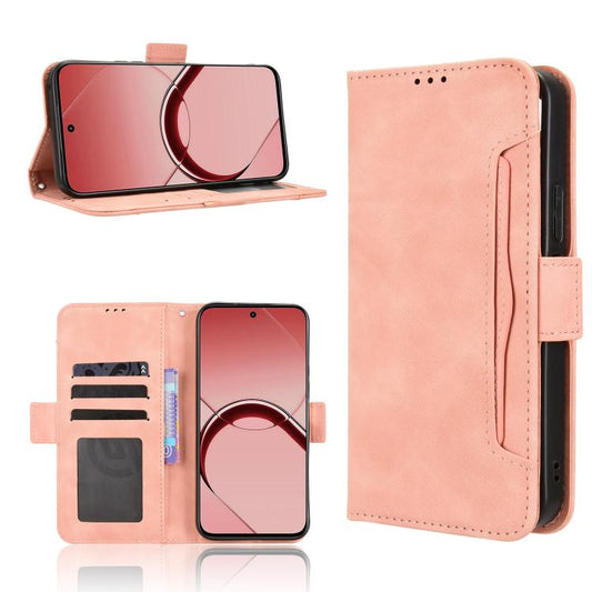 Skin Feel Calf Texture Card Slots Leather Phone Case, For Realme 16T 5G, For Realme C100i 4G / C100x 4G, For Realme C100 4G, For Realme C83 5G / P4 Lite 5G, For Realme P4 Power 5G, For Realme Note 80 4G, For Realme 16 5G, For Realme 16 Pro+ 5G         ...
