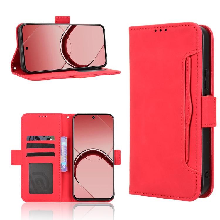 Skin Feel Calf Texture Card Slots Leather Phone Case, For Realme 16T 5G, For Realme C100i 4G / C100x 4G, For Realme C100 4G, For Realme C83 5G / P4 Lite 5G, For Realme P4 Power 5G, For Realme Note 80 4G, For Realme 16 5G, For Realme 16 Pro+ 5G         ...