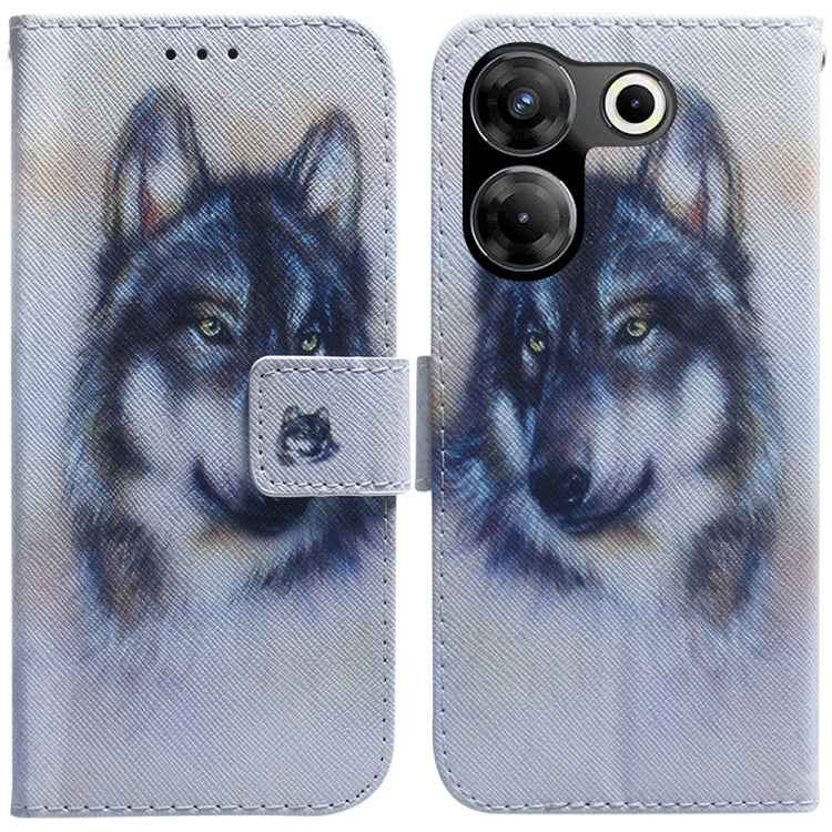 Coloured Drawing Flip Leather Phone Case, For Tecno Pova 5 Pro, For Tecno Pova Neo 3, For Tecno Camon 20 Premier 5G, For Tecno Camon 20 Pro 5G