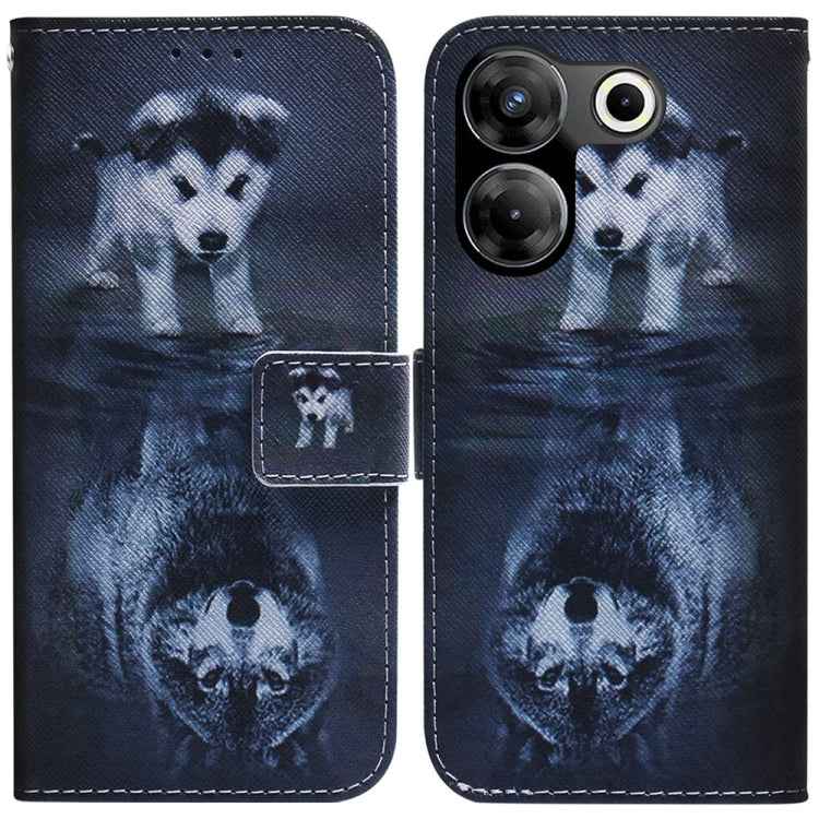 Coloured Drawing Flip Leather Phone Case, For Tecno Pova 5 Pro, For Tecno Pova Neo 3, For Tecno Camon 20 Premier 5G, For Tecno Camon 20 Pro 5G