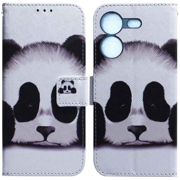 Coloured Drawing Flip Leather Phone Case, For Tecno Pova 5
