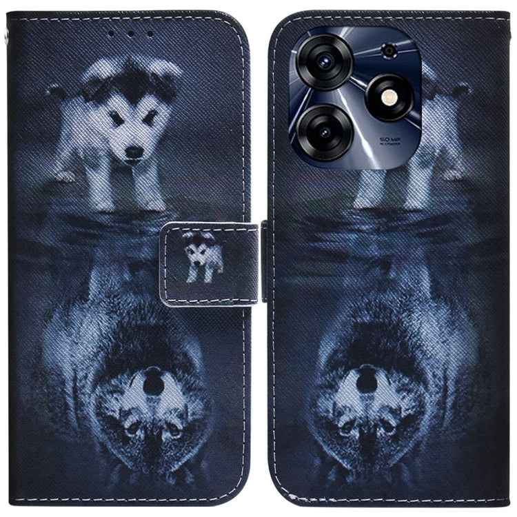 Coloured Drawing Flip Leather Phone Case, For Tecno Camon 20 Pro 4G / 20, For Tecno Spark 10 5G, For Tecno Spark 10 / Spark 10C, For Tecno Spark 10 Pro