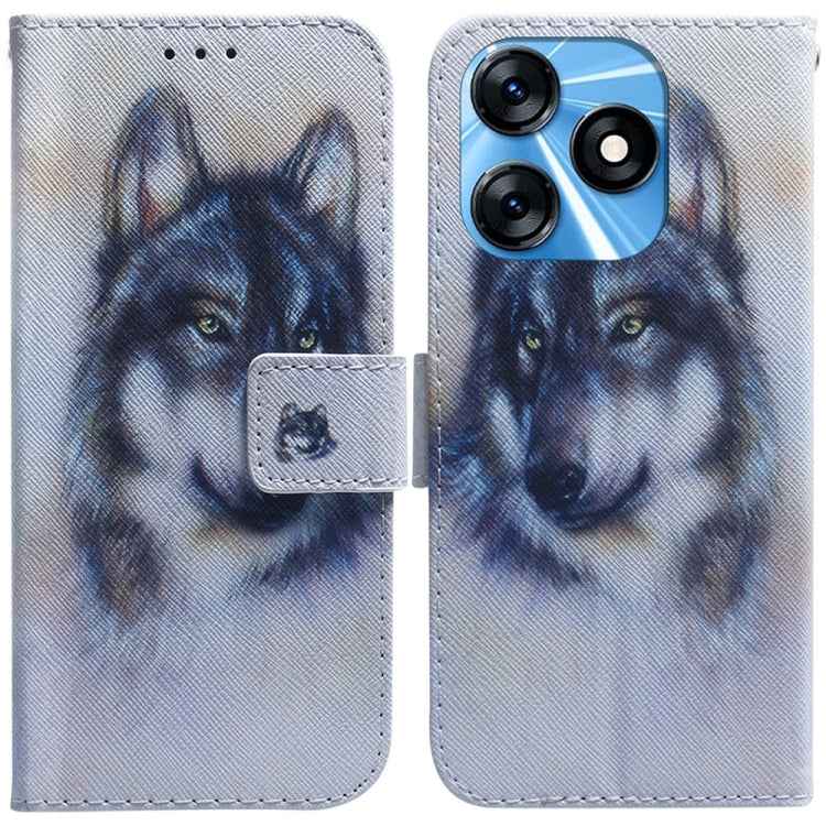 Coloured Drawing Flip Leather Phone Case, For Tecno Camon 20 Pro 4G / 20, For Tecno Spark 10 5G, For Tecno Spark 10 / Spark 10C, For Tecno Spark 10 Pro
