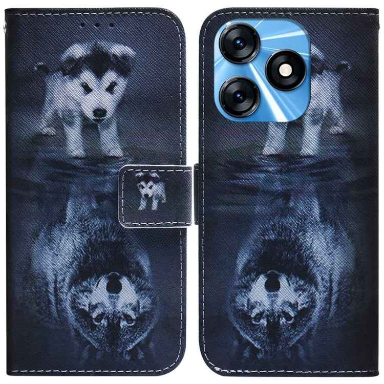 Coloured Drawing Flip Leather Phone Case, For Tecno Camon 20 Pro 4G / 20, For Tecno Spark 10 5G, For Tecno Spark 10 / Spark 10C, For Tecno Spark 10 Pro