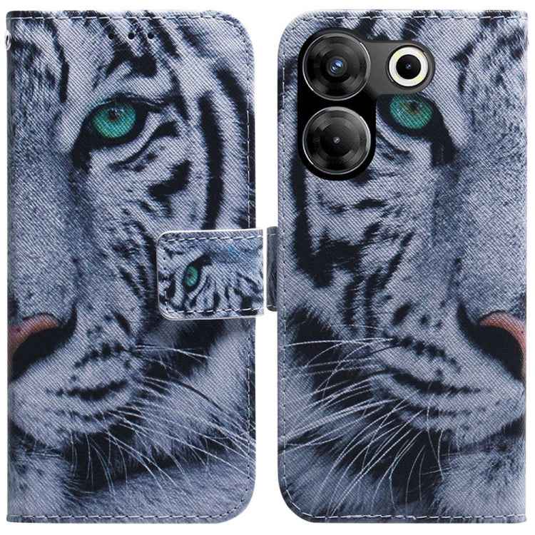 Coloured Drawing Flip Leather Phone Case, For Tecno Camon 20 Pro 4G / 20, For Tecno Spark 10 5G, For Tecno Spark 10 / Spark 10C, For Tecno Spark 10 Pro