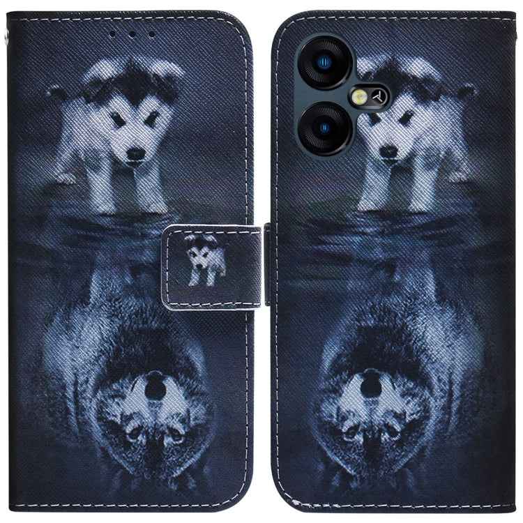 Coloured Drawing Flip Leather Phone Case, For Tecno Pova 5 Pro, For Tecno Pova Neo 3, For Tecno Camon 20 Premier 5G, For Tecno Camon 20 Pro 5G