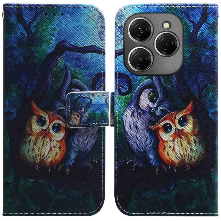 Coloured Drawing Flip Leather Phone Case, For Tecno Camon 30 Pro CL8, For Tecno Camon 30 4G / 30 5G CL6 CL7, For Tecno Spark 20 Pro+ 4G, For Tecno Spark 20 Pro