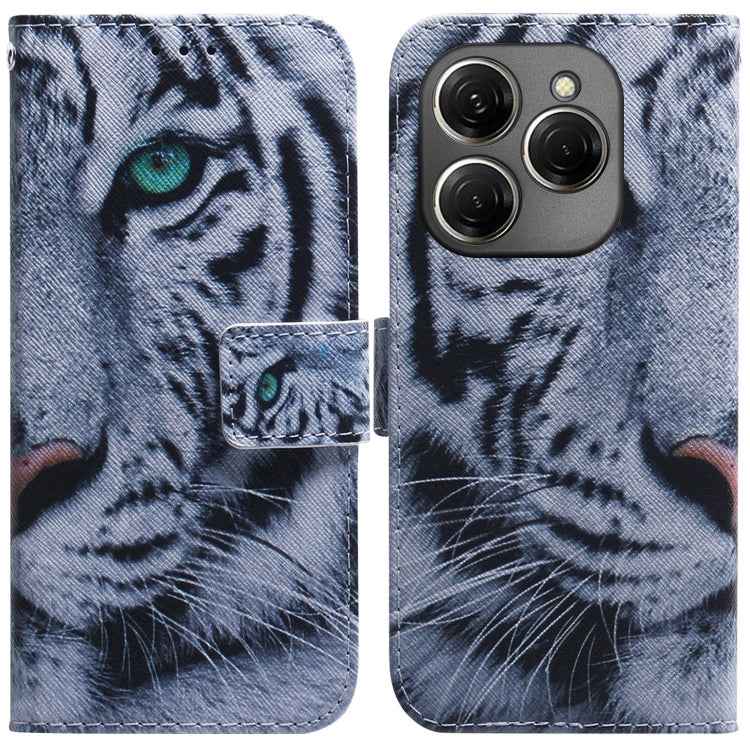 Coloured Drawing Flip Leather Phone Case, For Tecno Camon 30 Pro CL8, For Tecno Camon 30 4G / 30 5G CL6 CL7, For Tecno Spark 20 Pro+ 4G, For Tecno Spark 20 Pro
